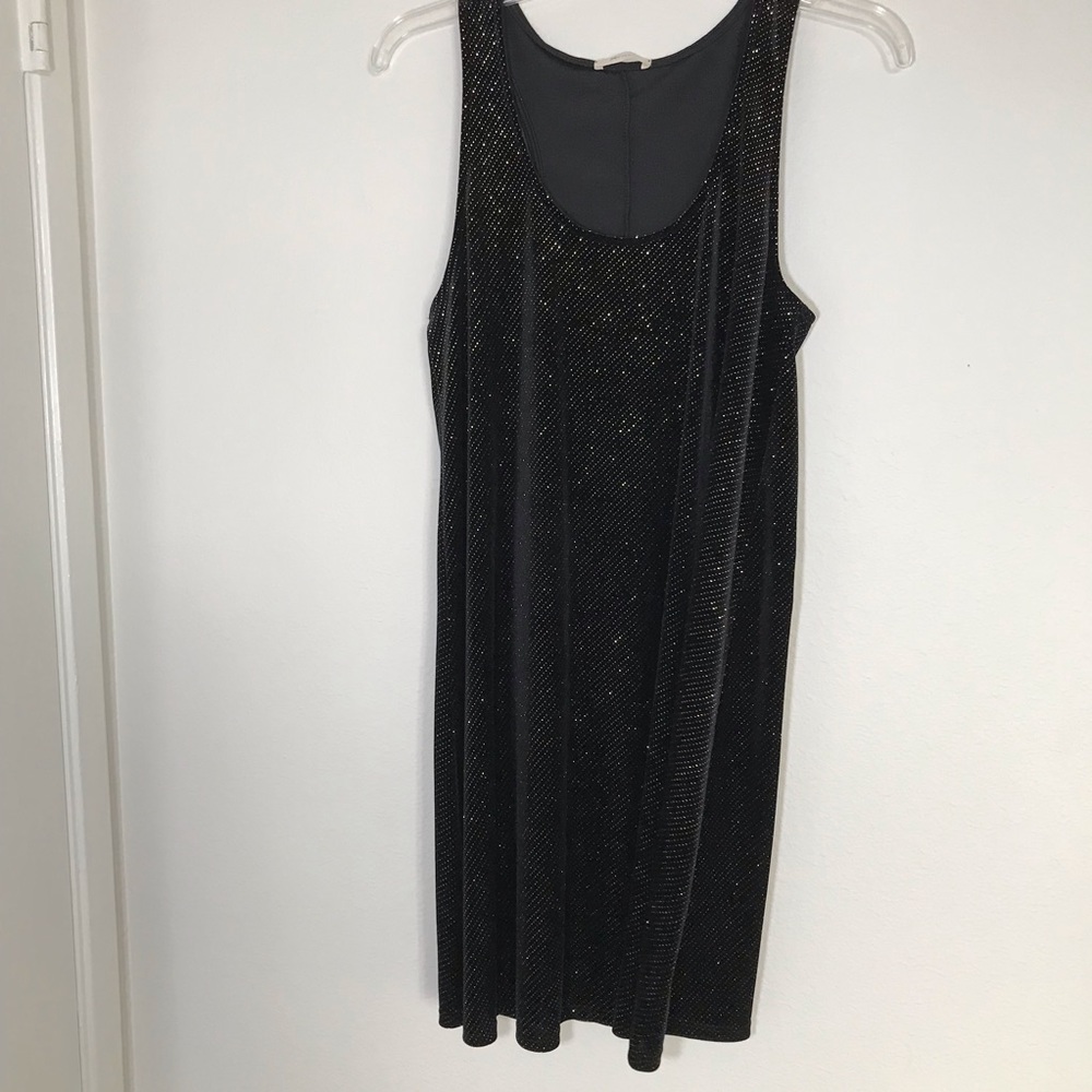 ‰ Black and Gold Everly Sequence Dress Small